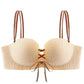 Striped strap palm bra