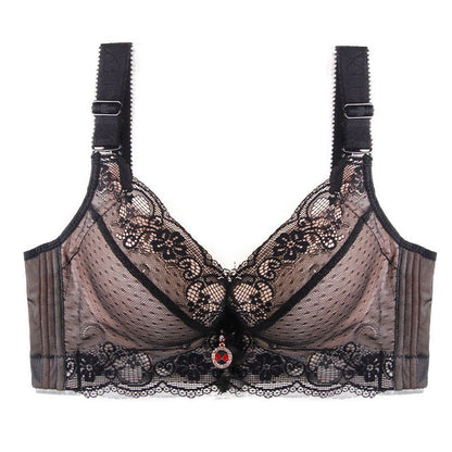 Fashion lace gather bra