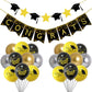 Graduation Party Paper Banner Graduation Season Printed Latex Balloons