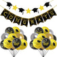 Graduation Party Paper Banner Graduation Season Printed Latex Balloons