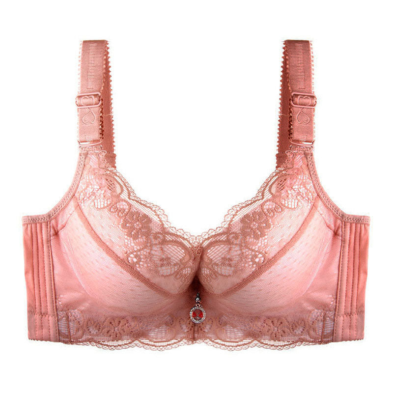 Fashion lace gather bra