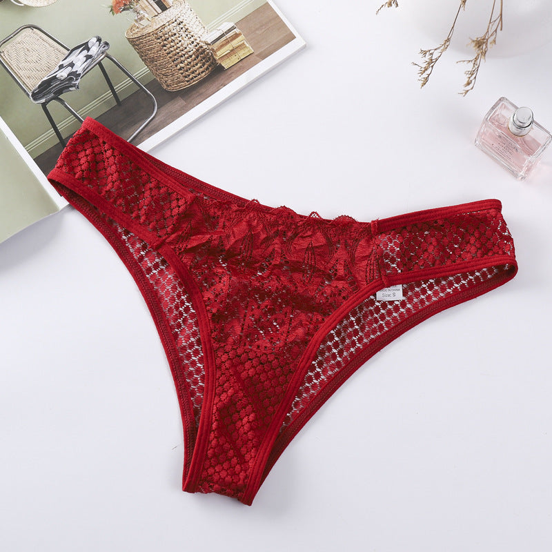 Lace Women's Panties Transparent Cutout