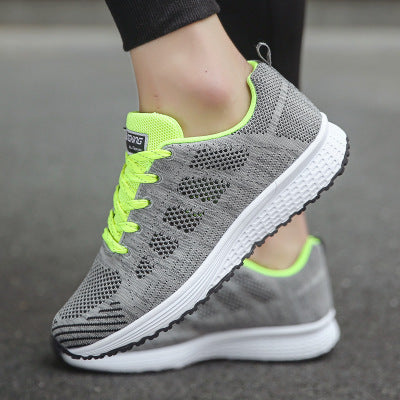 Women Casual Shoes Fashion Breathable Walking Mesh Flat Shoes Woman White Sneakers Women Tenis Feminino Female Shoes