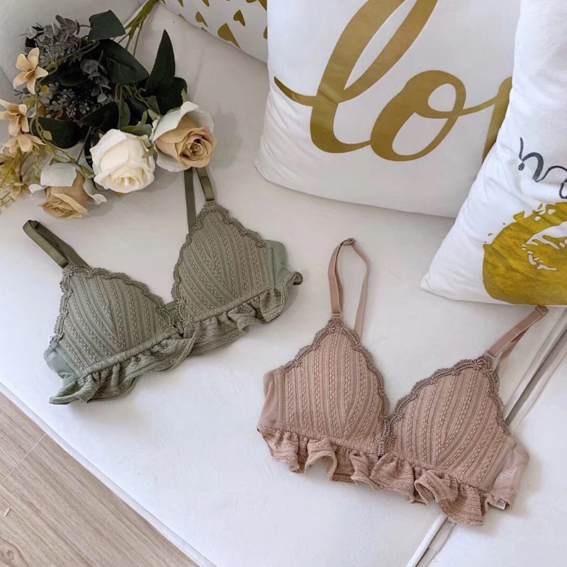 Ruffle Triangle Cup Bra