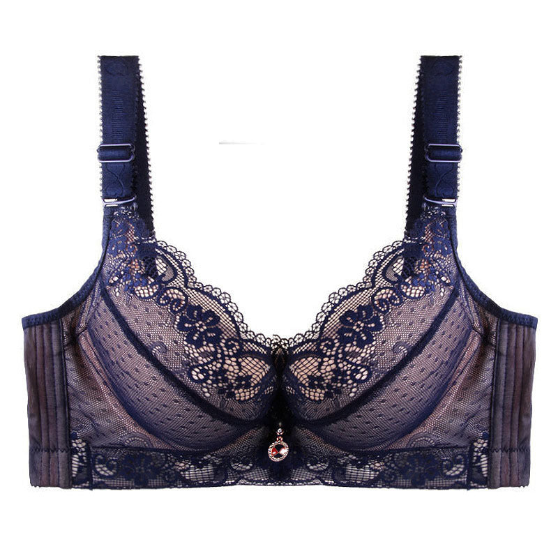 Fashion lace gather bra