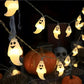 PVC Soft Material Halloween Lighting Chain Pumpkin Ghost Bat Modeling Lamp Indoor And Outdoor Home Decoration