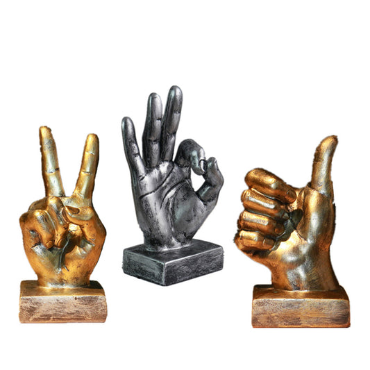 Resin gesture ornaments