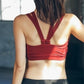 Double strap fitness bra