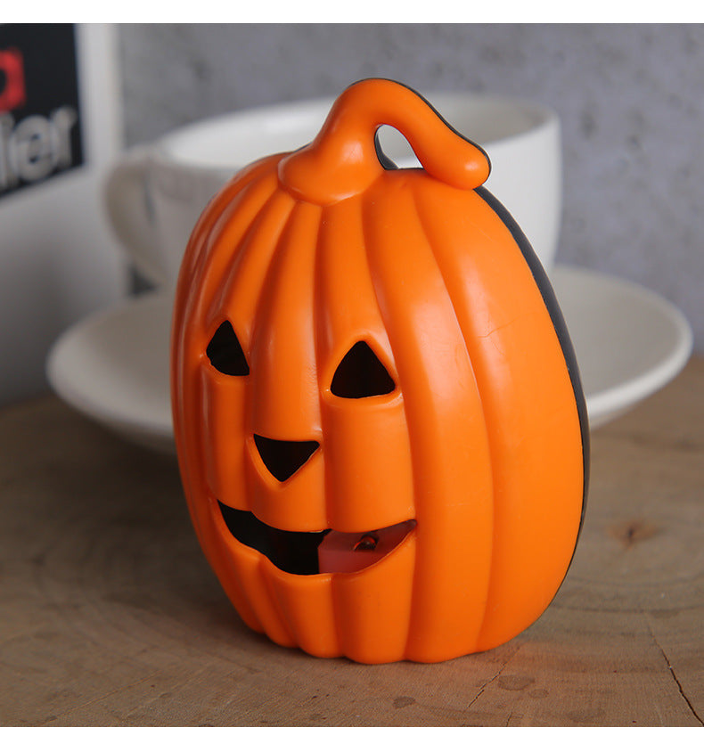 Halloween Pumpkin Decoration Children's Portable Lamp Cage Luminous Bucket Props