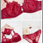 Sheer Lace Bra Spongeless Set