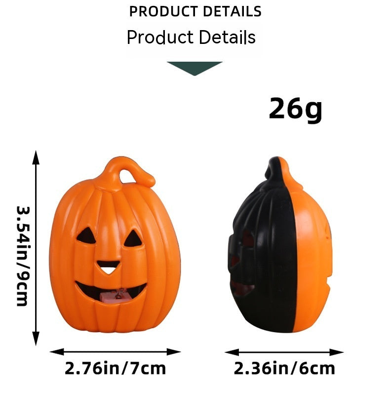 Halloween Pumpkin Decoration Children's Portable Lamp Cage Luminous Bucket Props