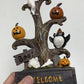 Halloween Pumpkin Tree Colorful Lights Funny Ghost Tree Ornament