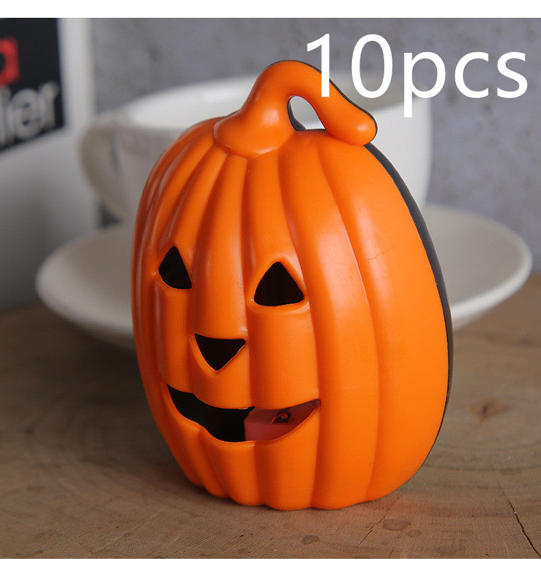 Halloween Pumpkin Decoration Children's Portable Lamp Cage Luminous Bucket Props