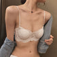 French Style Sexy Lace Bra Embroidered Soft Steel Ring Thin Cotton Bra