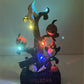 Halloween Pumpkin Tree Colorful Lights Funny Ghost Tree Ornament