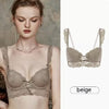 Adjustable Bra French Lace Bra Set Christmas Christmas Beige grey bra 70A 