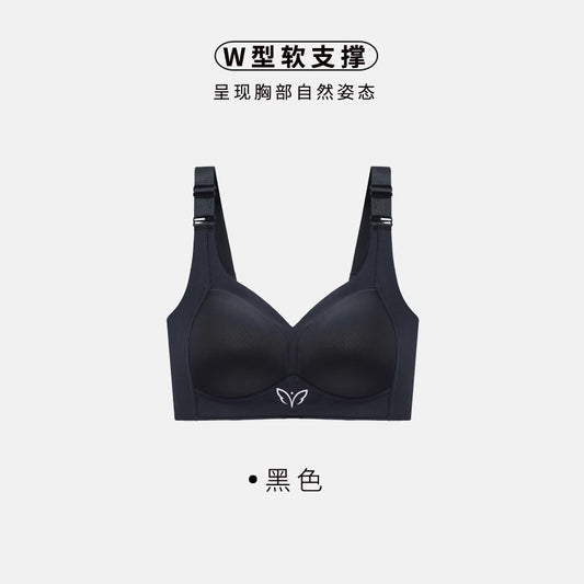 Thin Cup Plus Size Smooth Smooth Full Cup Adjustable Underwear Women's Push-up Anti-sag Bra Retraction Bra Bra